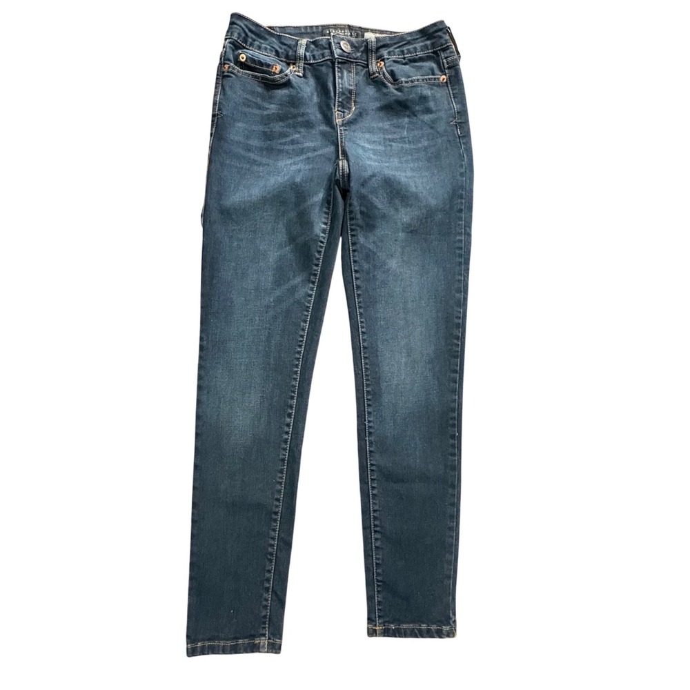 Aeropostale Jegging Women 2 Short Blue Excellent‎ Dark Wash Stretch Denim Jeans